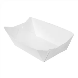 Large kraft tray blanc "THE PACK" 960gr - 106x72x52mm